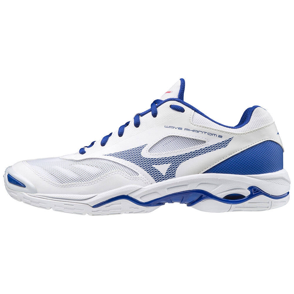 Mizuno Wave Phantom 2 Férfi Kézilabda Cipő Fehér/Kék/Rózsaszín YAI014587